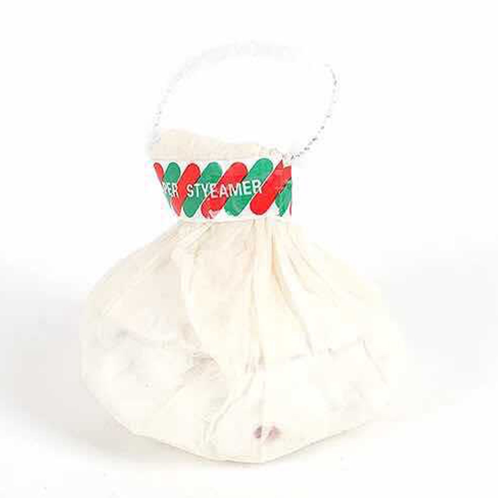 Streamer Popper Hand Throw Paper Cracker 30 Stripes Confetti Decor for Party Home Pull Ring White — image 3