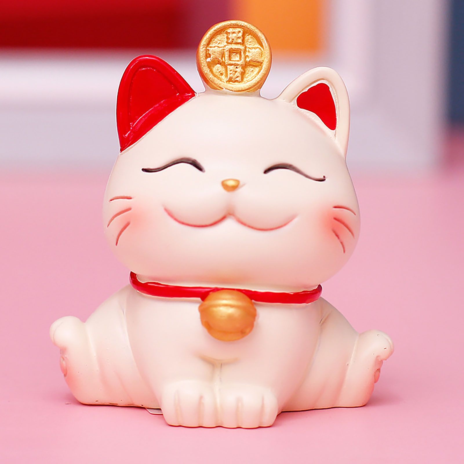 Lucky Cat Ornament Synthetic Resin Fortune Cat Statue Decoration for Home Living Room SJ0001 1 — image 6