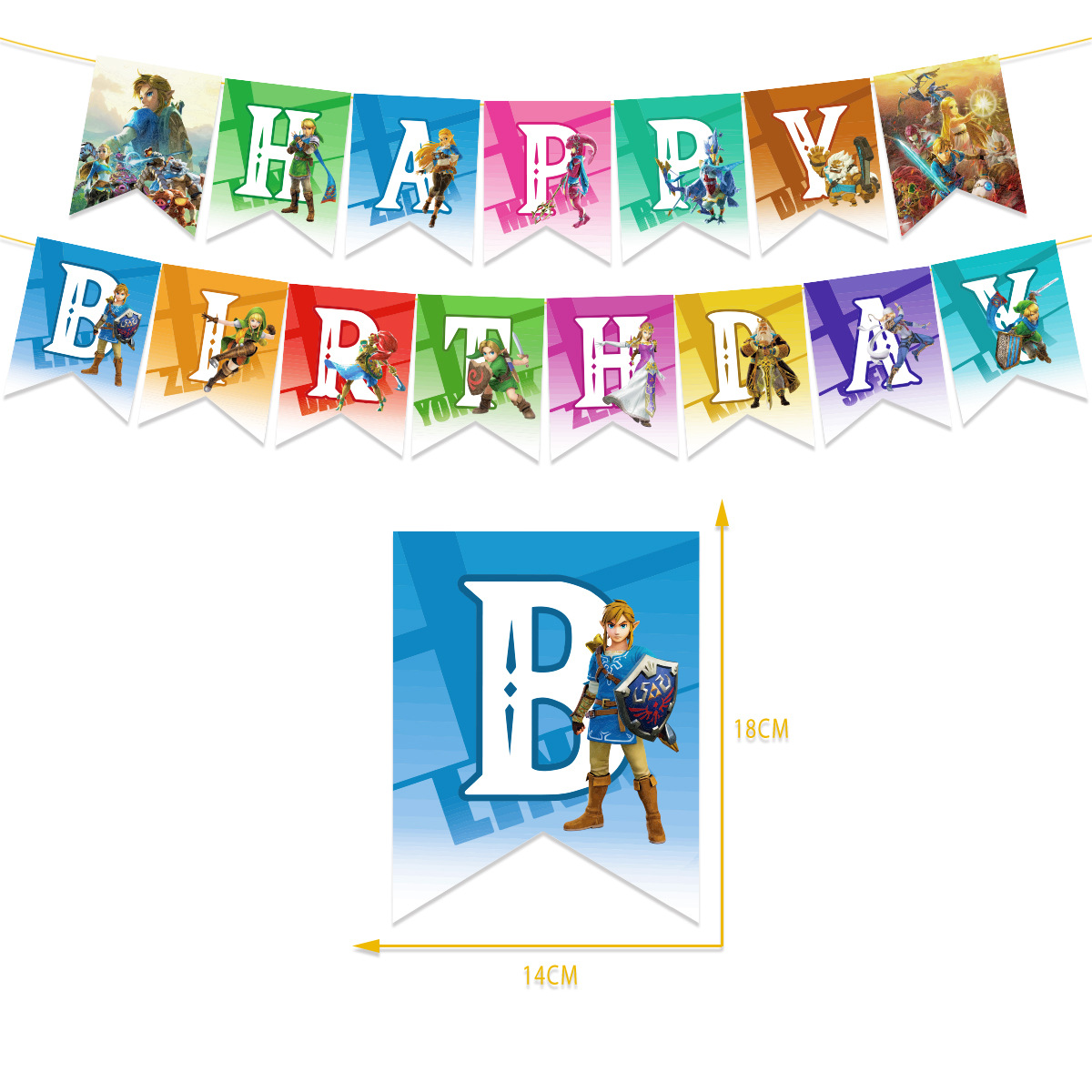 The Legend of Zelda Party Decorations: Complete set for a Hyrule-themed birthday party! Package 2 30-pack balloons Package 2 30Pcs Balloons Set — image 2