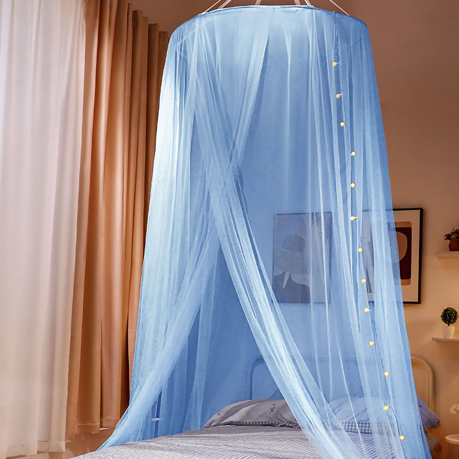 Mosquito Repelling Net Hanging Princess Canopy Insect Protection Room Decoration Hideaway Tent for Bed Kids Type 5 — image 3