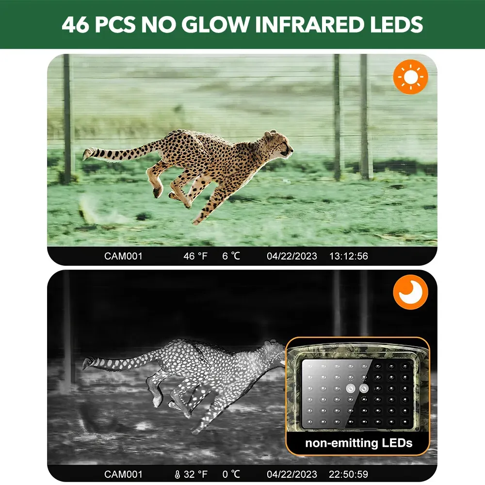 60MP 4K Green Trail Hunting Camera with WIFI Night Vision and IP66 Waterproof โ image 4