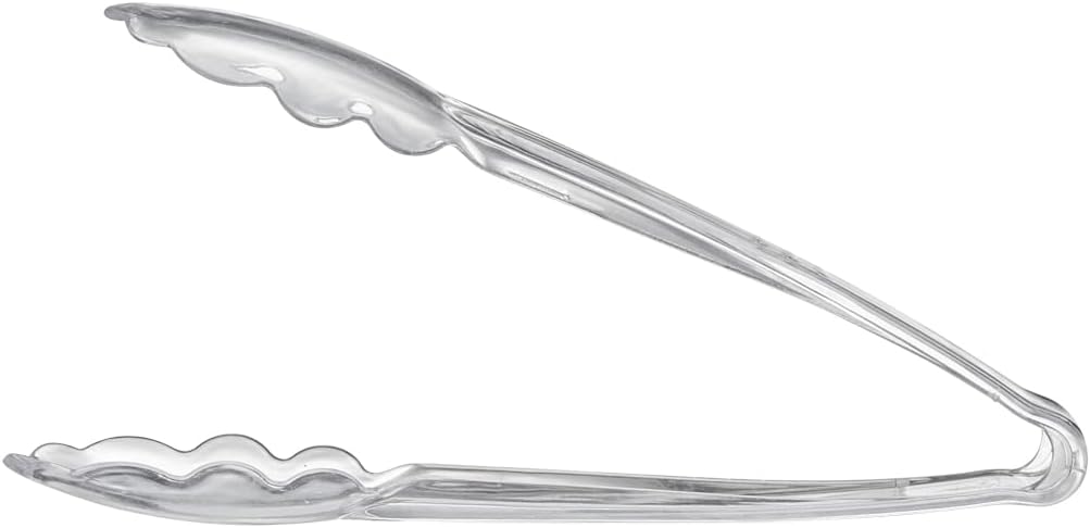 [Clear Tongs 7.5'' Inches] 7.5'' Serving Tongs Heavy Duty Reusable Kitchen and BBQ Clear Serving Tong for party's, Caterings, Events, Buffet, Weddings, And — image 4