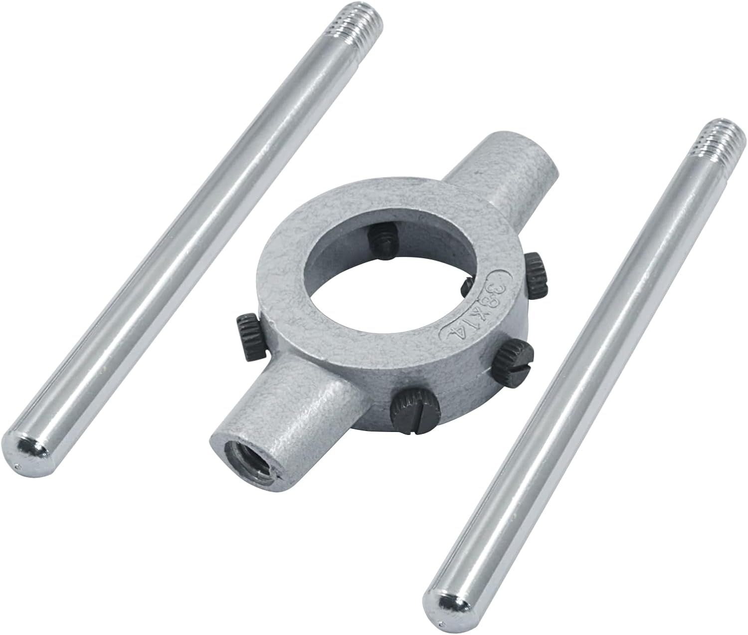 1-1/2 Inch (38mm) Die Stock Handle Wrench, M12-M14 Adjustable Die Wrench Handle Holder, Heavy Duty Round Die Holder — image 2