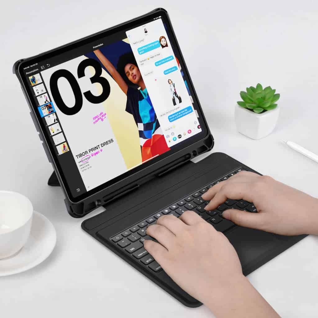 CHOETECH BH-017 Bluetooth Keyboard with Touchpad and Backlight for iPad Pro 10.9 " (Black) — image 3