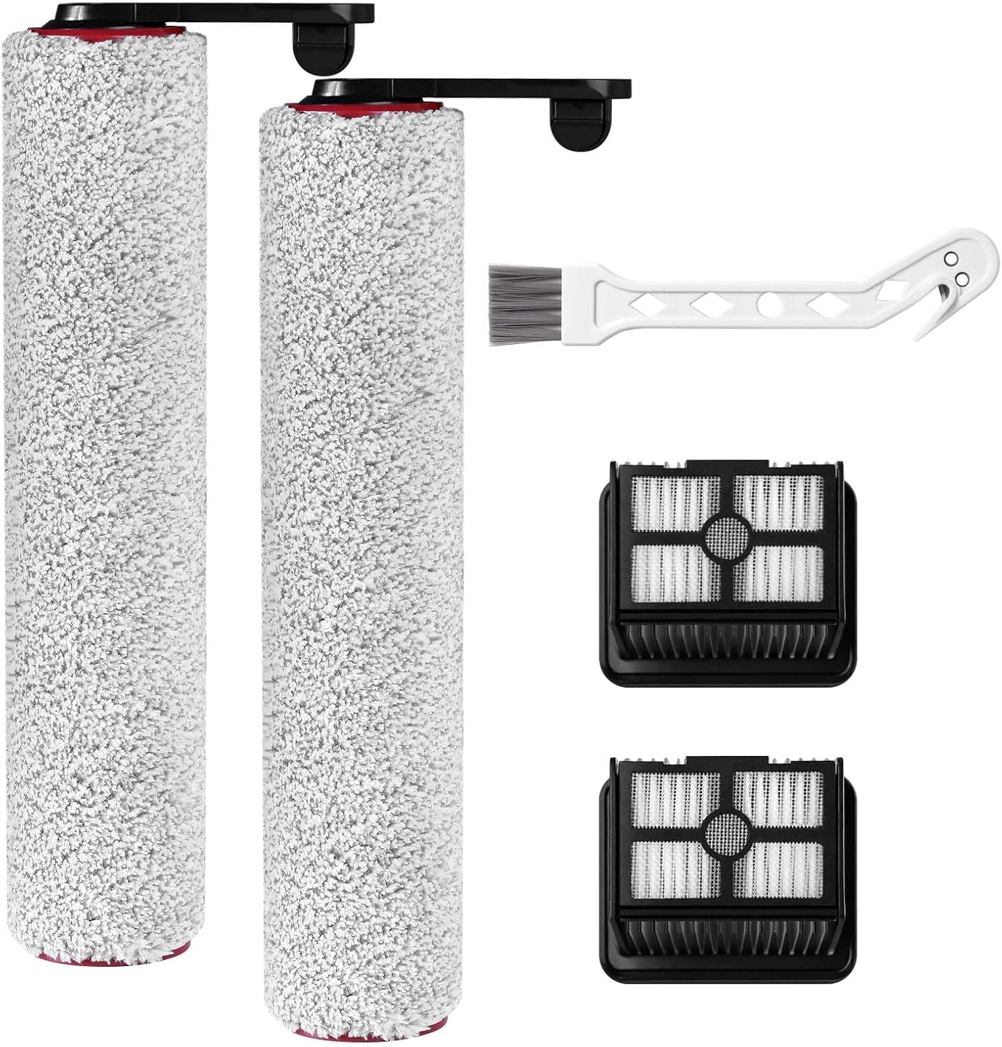 H12 Pro Replacement Brh Rollers and HEPA Filter Kits Compatible with Dreame H12 Pro, H12 Dual, G10 Pro Cordless Wet and Dry Vacuum Cleaner Replacement Parts