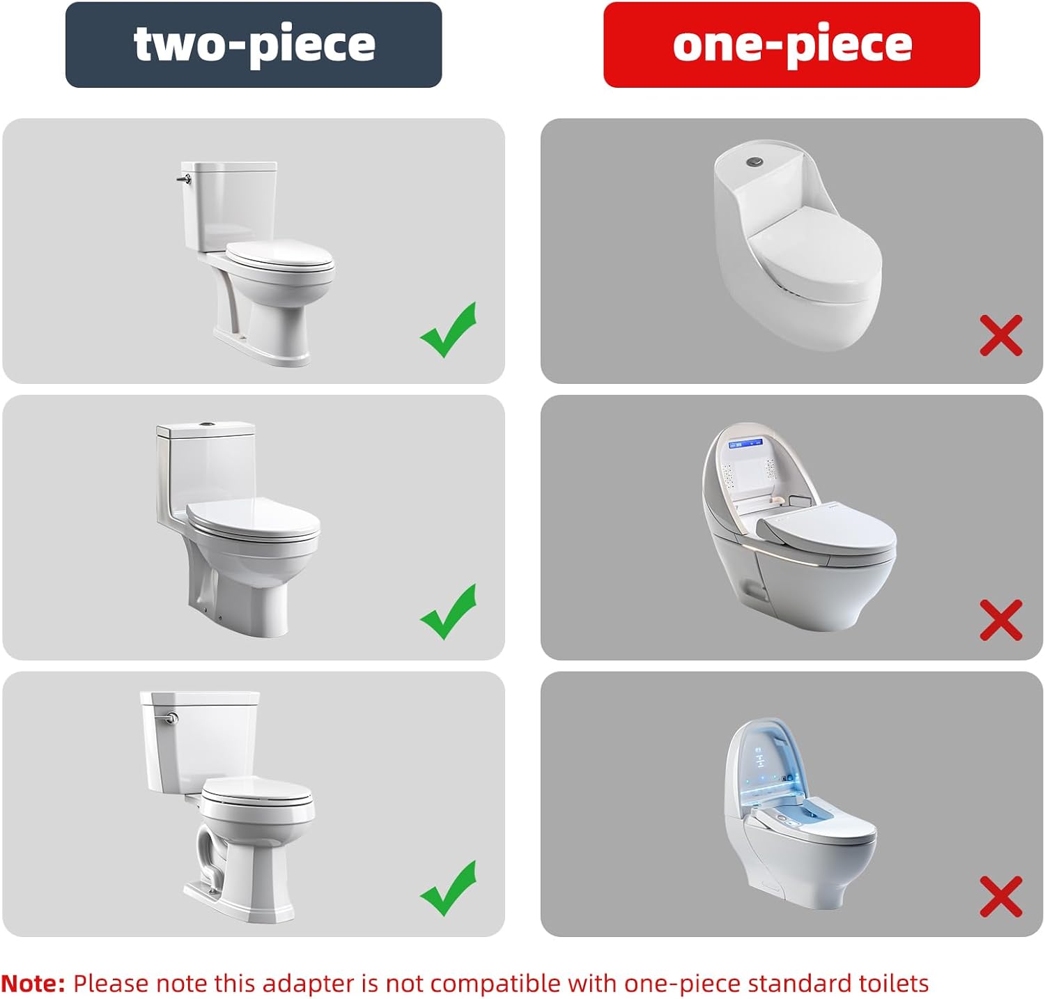 Bidet T Adapter, Metal T Valve for Bidet(7/8” x 7/8” x 3/8”) or (15/16" x 15/16" x 9/16"), 3 Way Tee Connector Bidet Attachment for Toilet — image 5