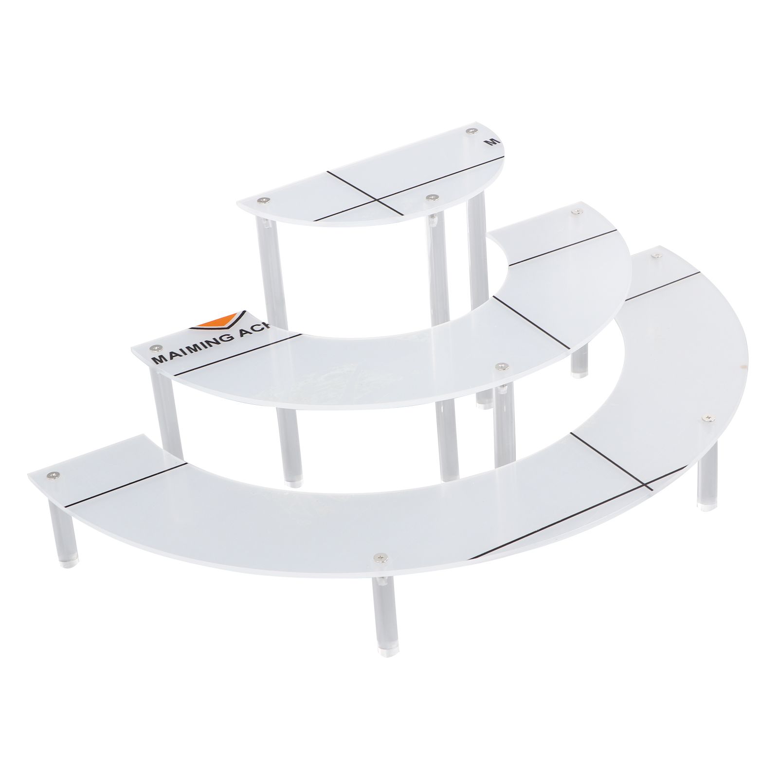 Acrylic Display Stand Transparent 3 Tiered Product Food Dessert Stand Round Display Riser Detachable Display Shelf for Home Restaurant Office Store — image 5
