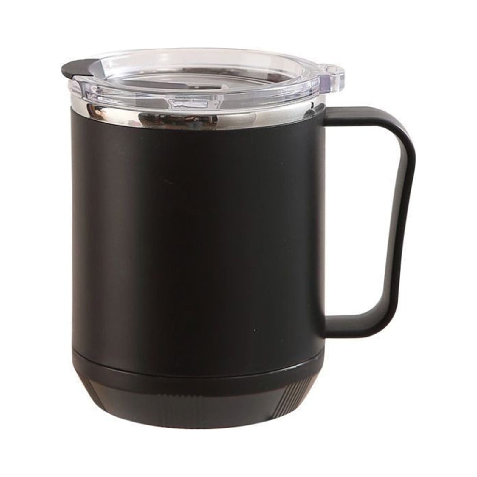 Insulated Coffee Mug, 20oz Stainless Steel Tumbler with Slider Lid Travel Coffee Cups with Handle for Camping Office Home,ZF_#Black β image 2