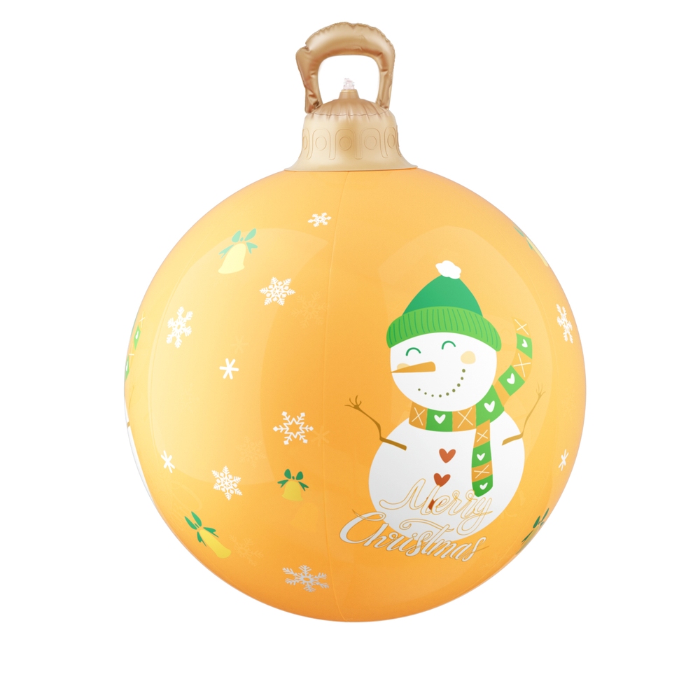 Jingle Jollys Christmas Inflatable Ball 60cm Led Illuminated Snowman Xmas Decor — image 3