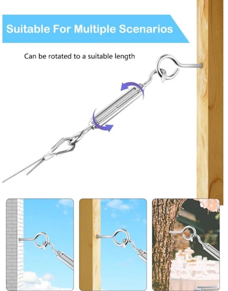 Stainless Steel Thread Set – 30M×2mm, with M5 Spanner, for plants — image 3