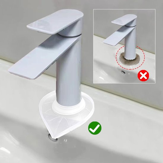 Tap mats - 2 pieces - Kitchen taps and sinks - Waterproof tap covers - Splash guard, limescale protector, waterproof cover for bathroom taps — image 6