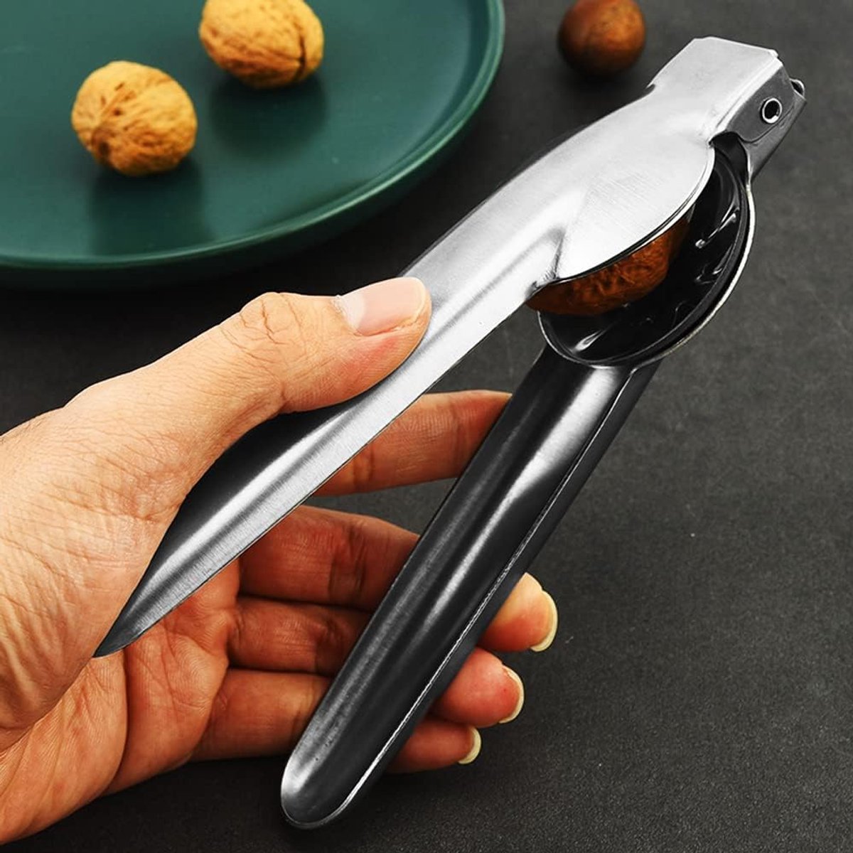 Nutcracker - Professional Walnut / Nut Cracker - Portable Christmas Nutcracker - Universal Chestnut Clip - High Quality Chestnut Tongs - nutcracker - Walnut — image 3