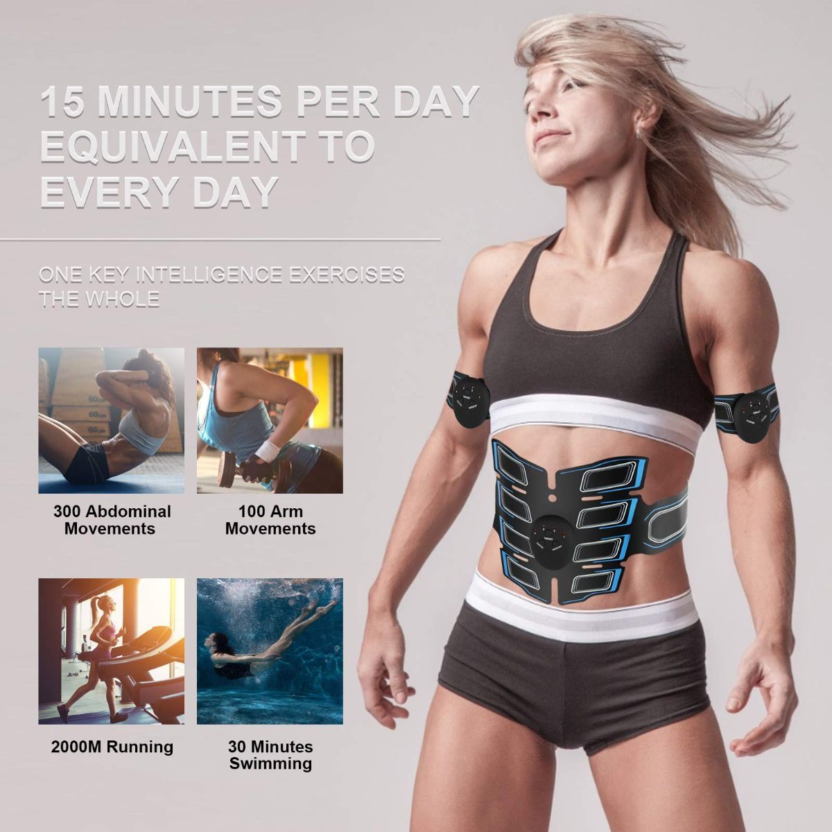 Fitness Belt Abs Stimulator Muscle Training Fitness Workout Equipment Ab Core Toner Belt for Abdominal/Arm/Leg for Home Use โ image 6