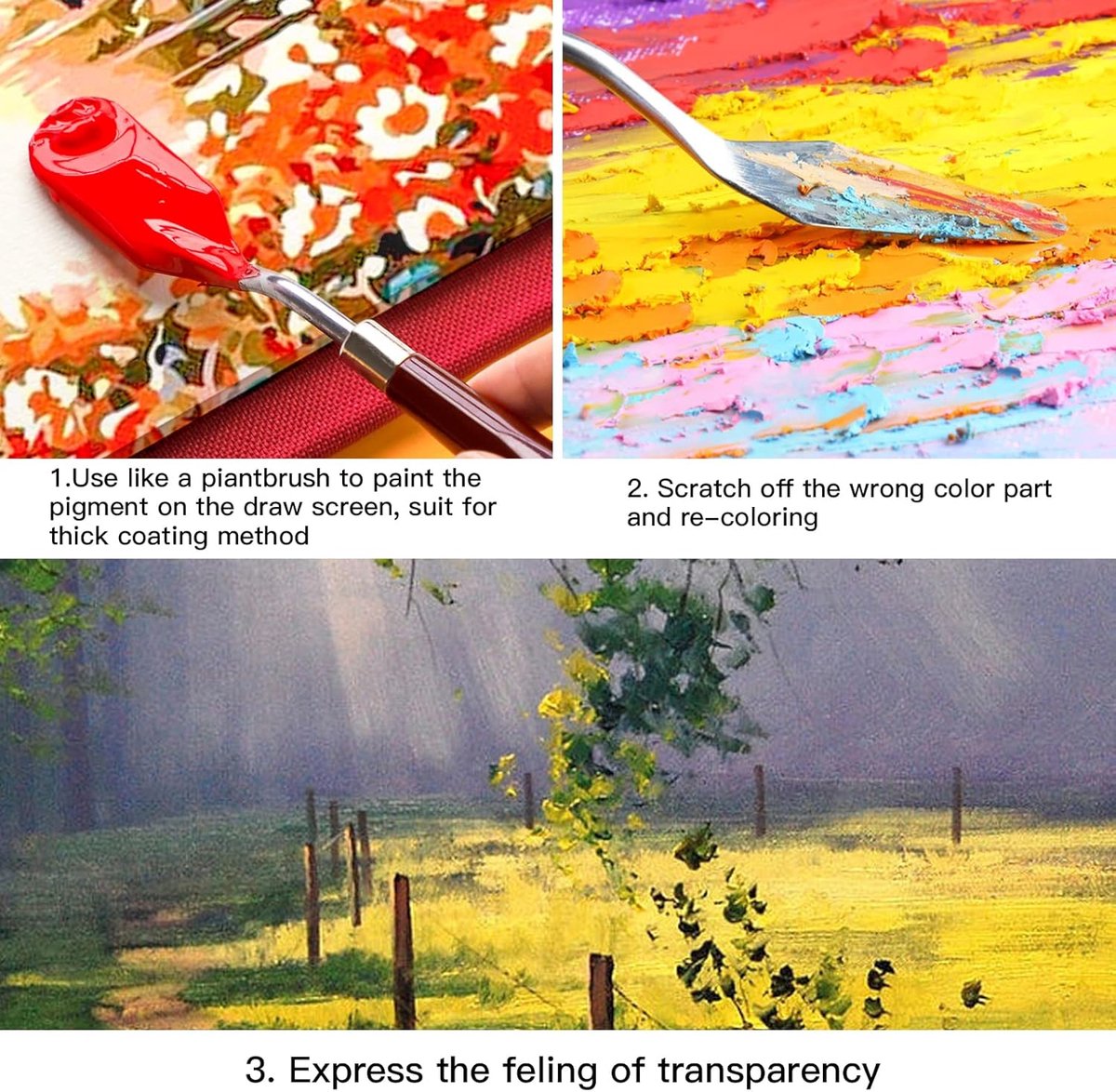 10PCS Palette Knives - Painting Palette Knives - Painter's Knives - Scraper Set - Palette Knife Set - Stainless Steel Painter's Knife Set - Painter's Knife — image 5