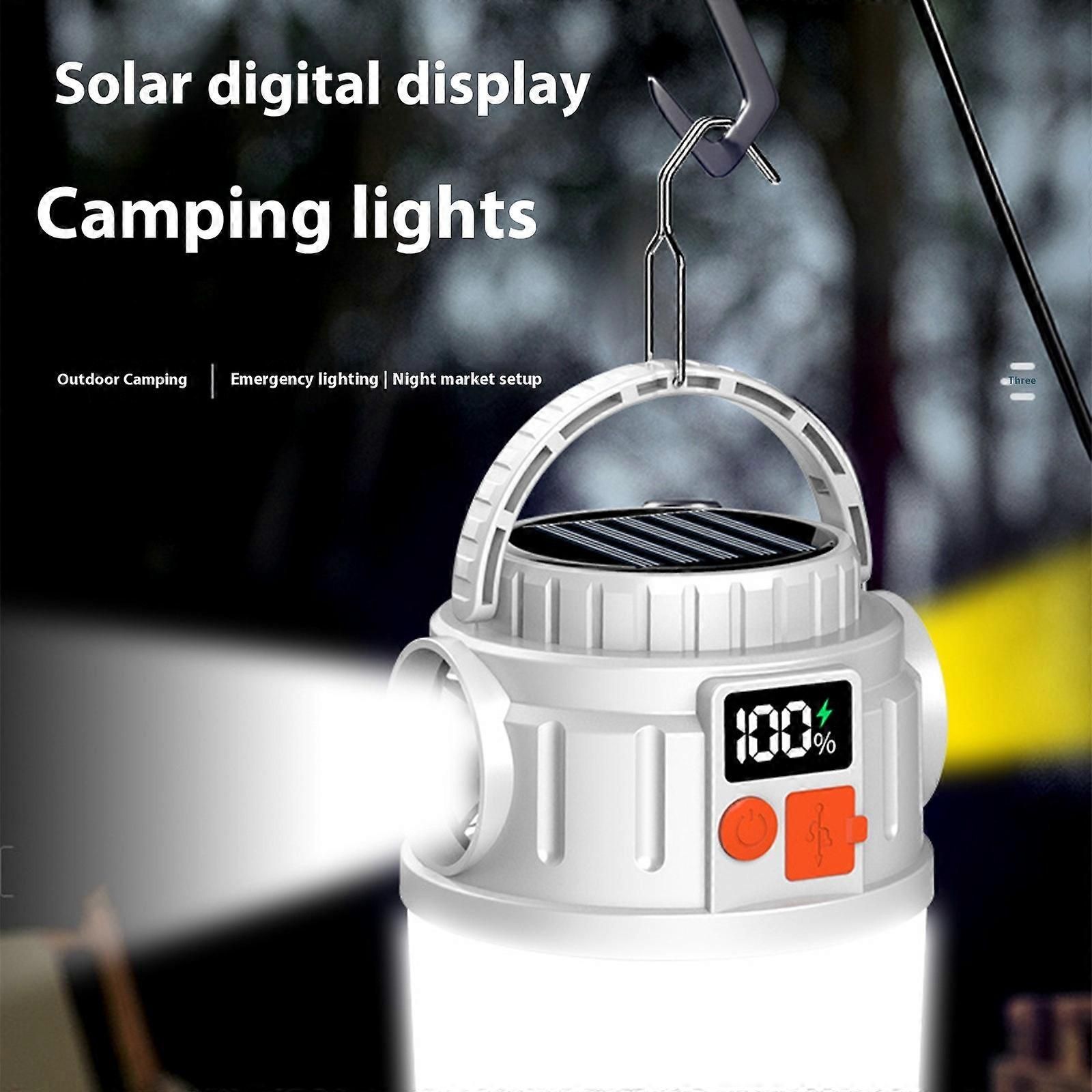 Multiple Function LED Camp Lamp Equipped With Solar Device 7 Brightness Grades And Crisis Lighting Multicolor — image 4