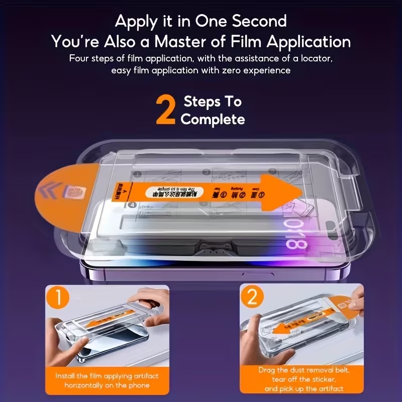 iPhone 14 Plus - 5 packs of high-definition protective film cases — image 2
