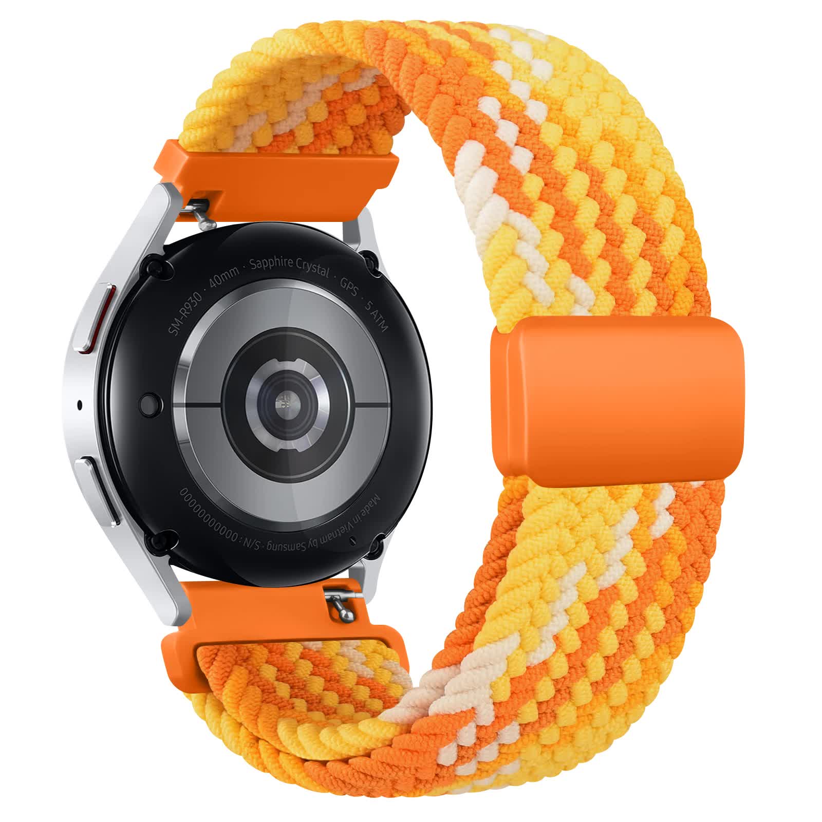 20mm Braided Sololoop for Garmin Vivoactive 5/3/3 Music Band Wristband for Garmin VivoMove3/Trend/Sport Venu SQ/SQ2/2plus Strap Rainbow 20mm โ image 6