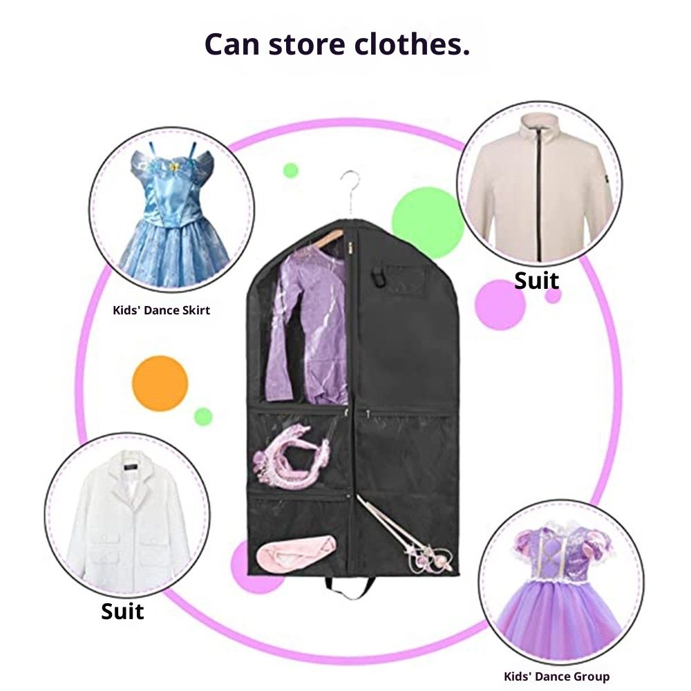 Gusseted Hanging Garment Bags for Travel Storage — image 4