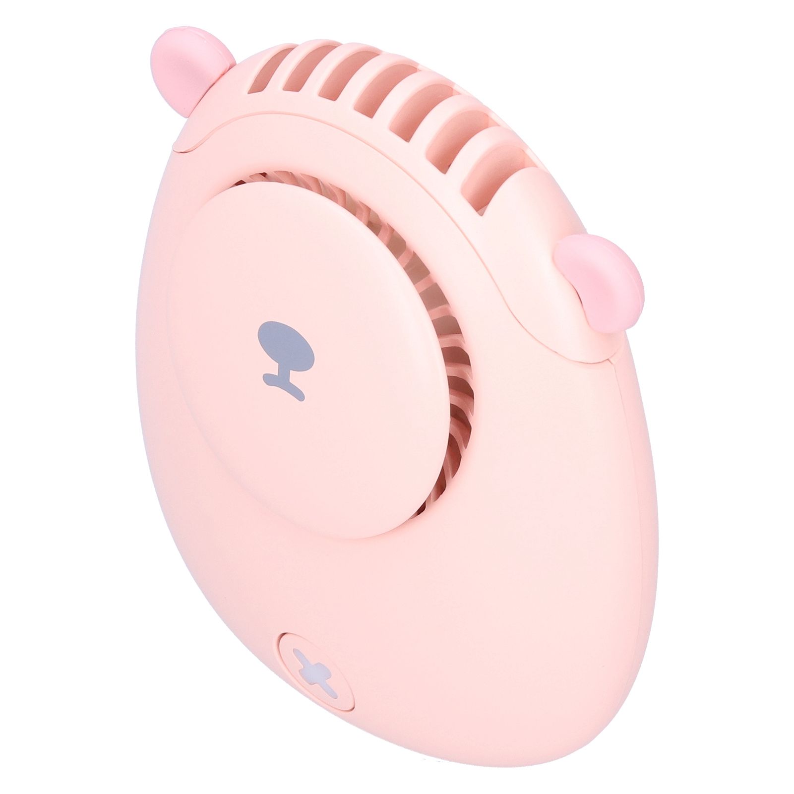 Electric Fan Hanging Neck Portable Mini Fan with 3‑Gear Wind Speed USB Charging for SummerPink — image 6
