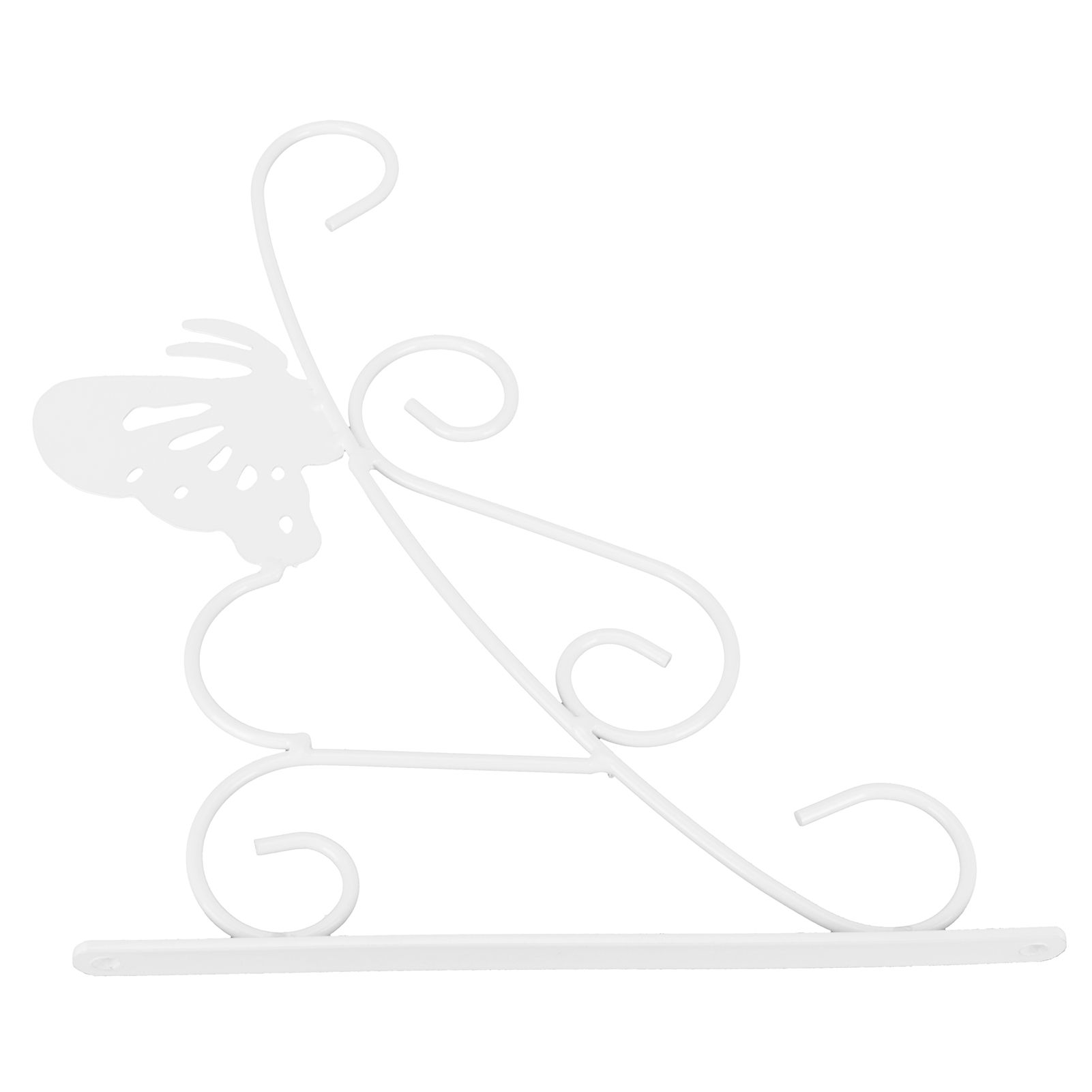 Flower Pot Hanging Hook European Style Wrought Iron Plants Hanger for Garden Patio Balcony White — image 6