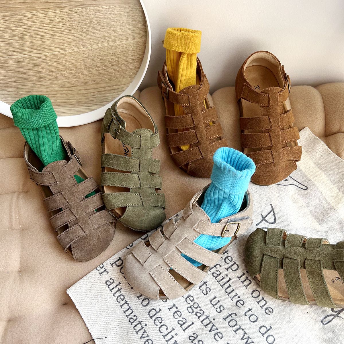 Kwai Kids Leather Shoes Boys Girls Brown 25 โ image 3