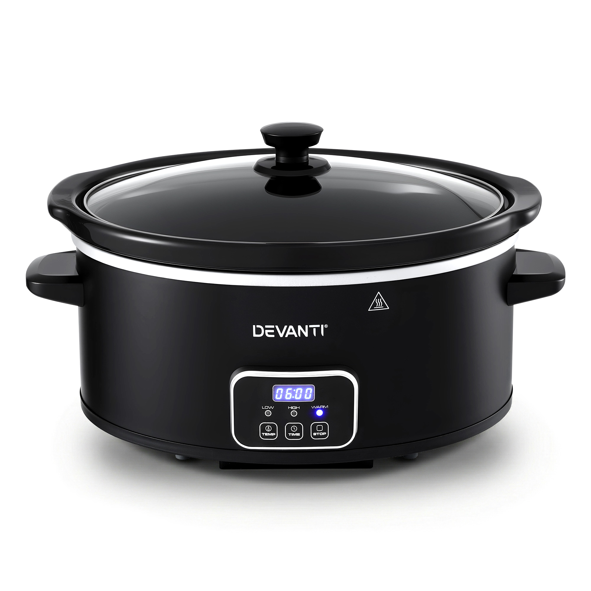 Devanti 5.6L Slow Cooker Electric Multi Cooker with 3 Heat Settings and Keep Warm Function — image 3
