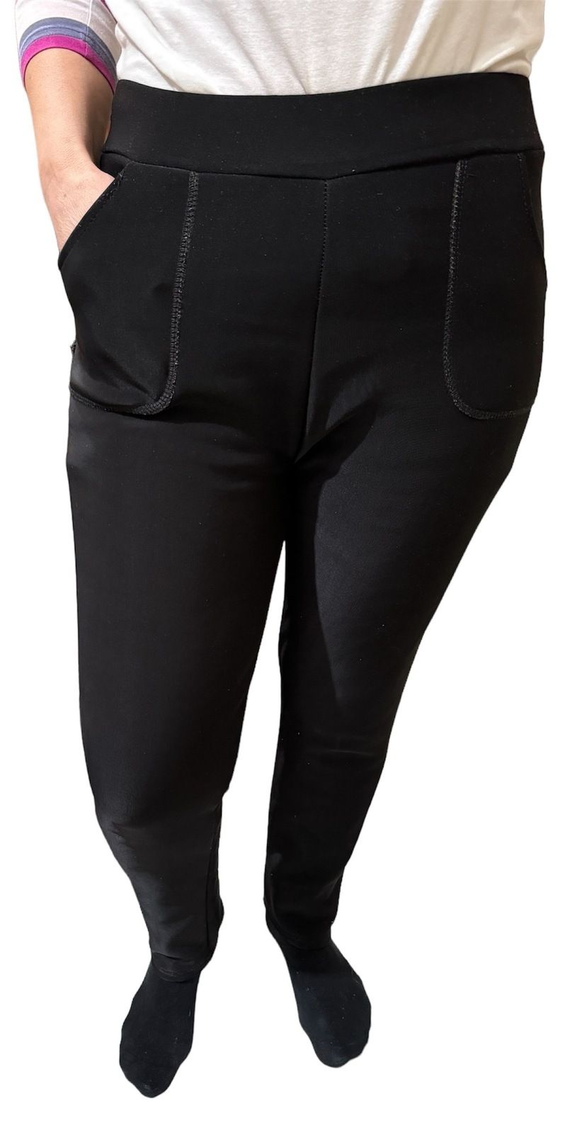 Ladies Fur Lined Thermal Leggings Womens Warm Winter Pants Stretch Skinny Leg โ image 5