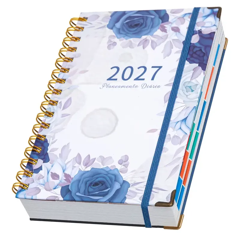 2027 A5 Hardcover Daily Planner | Daily Planning + Self-Discipline Tracking + Time Management – Essential for Boosting Productivity(Pink blue star river sand — image 4
