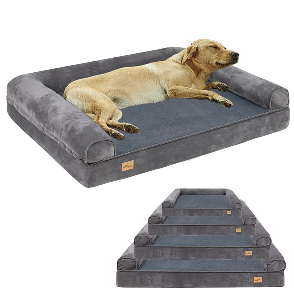 Medium Orthopedic Dog Bed with Bolster Comfort Mattress — image 2