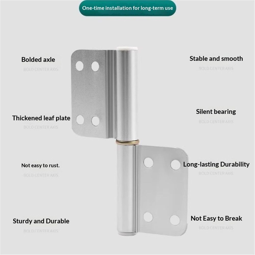 6 pack Heavy Duty Lift Off Hinges, aluminum alloy Detachable Door Hinge with 60 Mounting Countersunk Holes, Lift Off Hinges for Window Cabinet Door โ image 3
