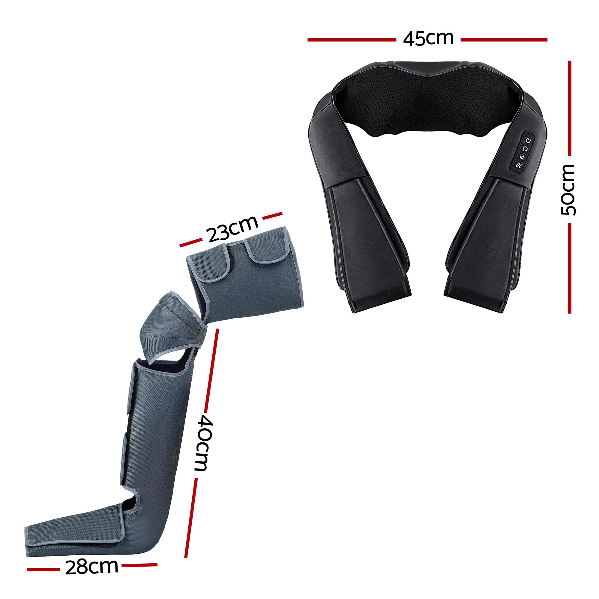 Livemor Electric Leg Foot Massager Air Wrap With Shiatsu Neck Massager Heating โ image 3