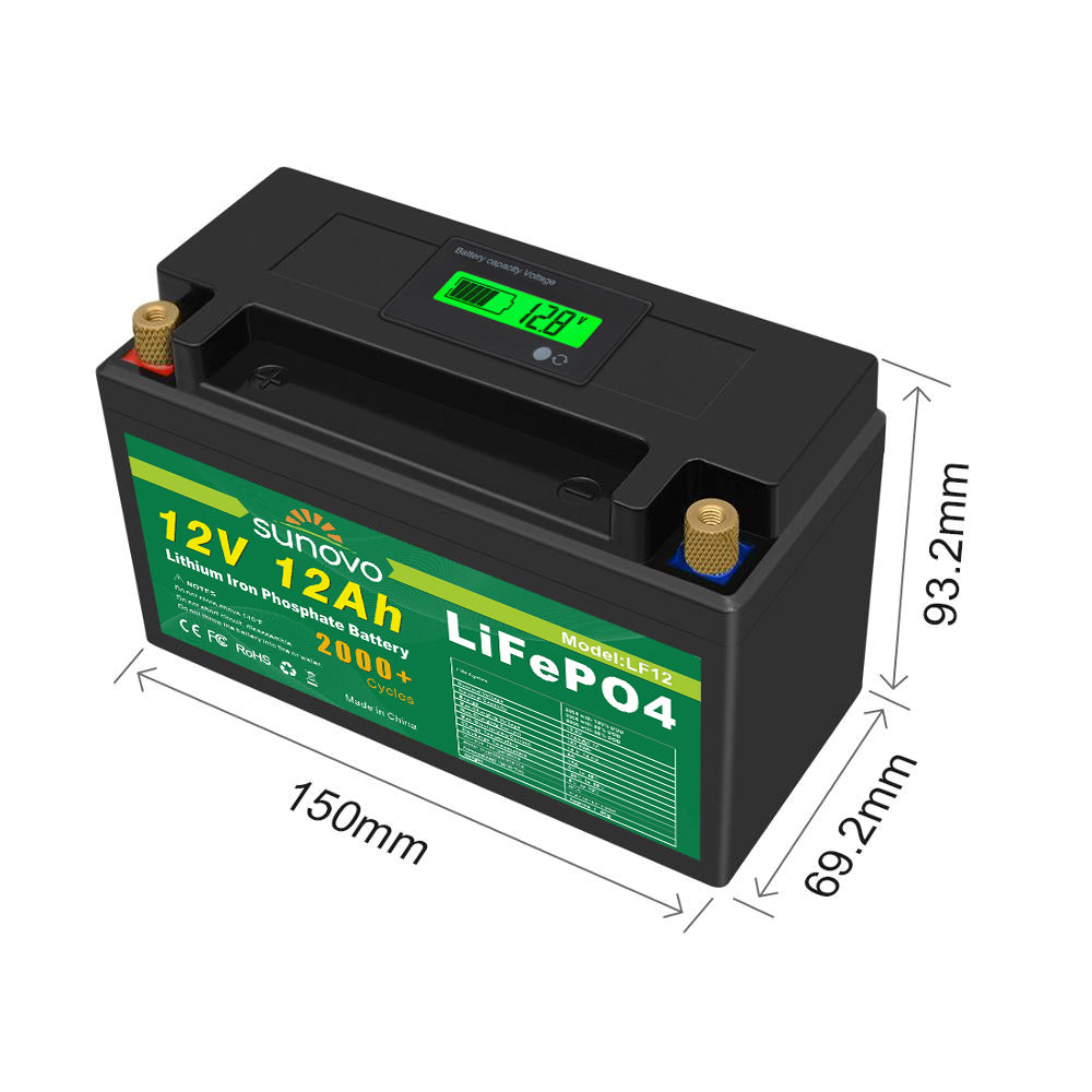Samland 12V 12AH Deep Circle Lifepo4 Lithium Battery Rechargeable โ image 4