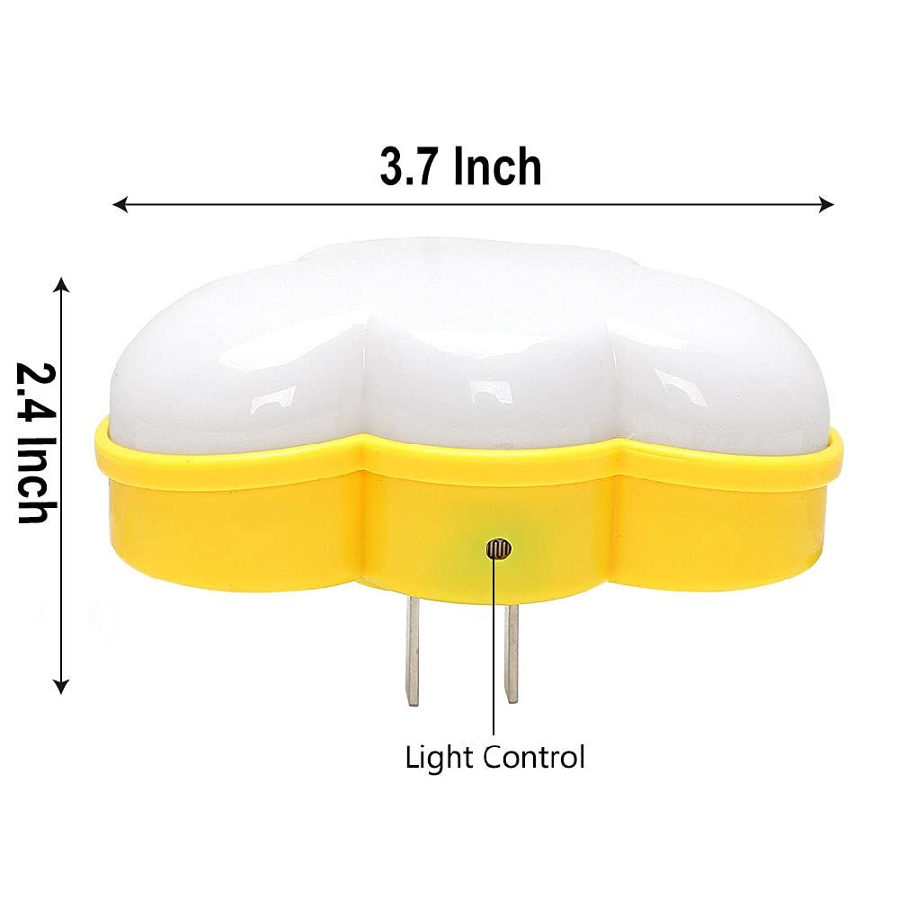 Sensor LED Night Light Plug-in Night Lights for Kids Adults, Cute Dream Lighting Wall Lamp Cloud NightLight for Bedroom Bathroom — image 5