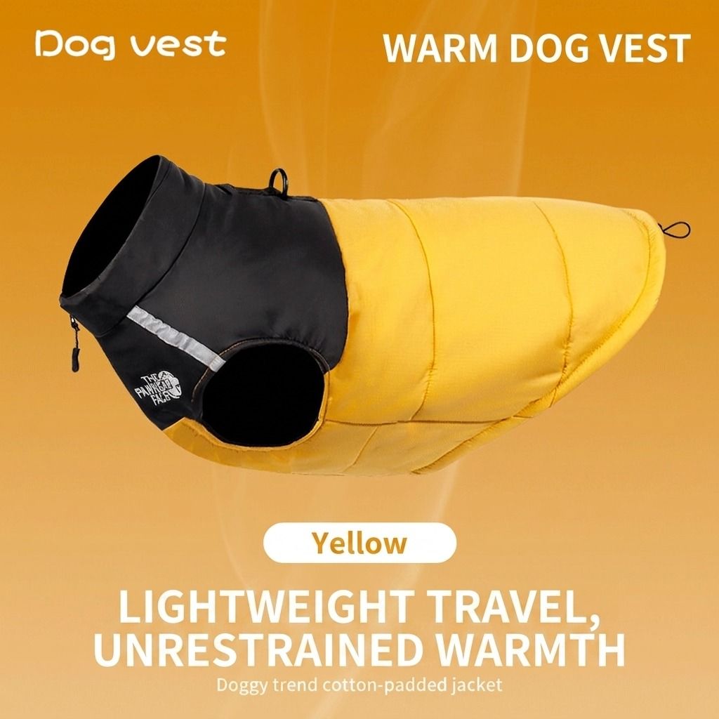Keep Your Pup Cozy and Visible This Winter – Waterproof, Insulated Dog Coat with Reflective Strips, Front Zipper, D-Ring Leash Attachment, and Adjustable Fit — image 5