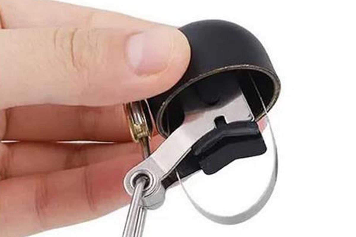 Bike Bell Classic Bicycle Bell Bike Ring Bell Loud Sound Bells for Road Mountain Bike Handlebars -Black — image 3