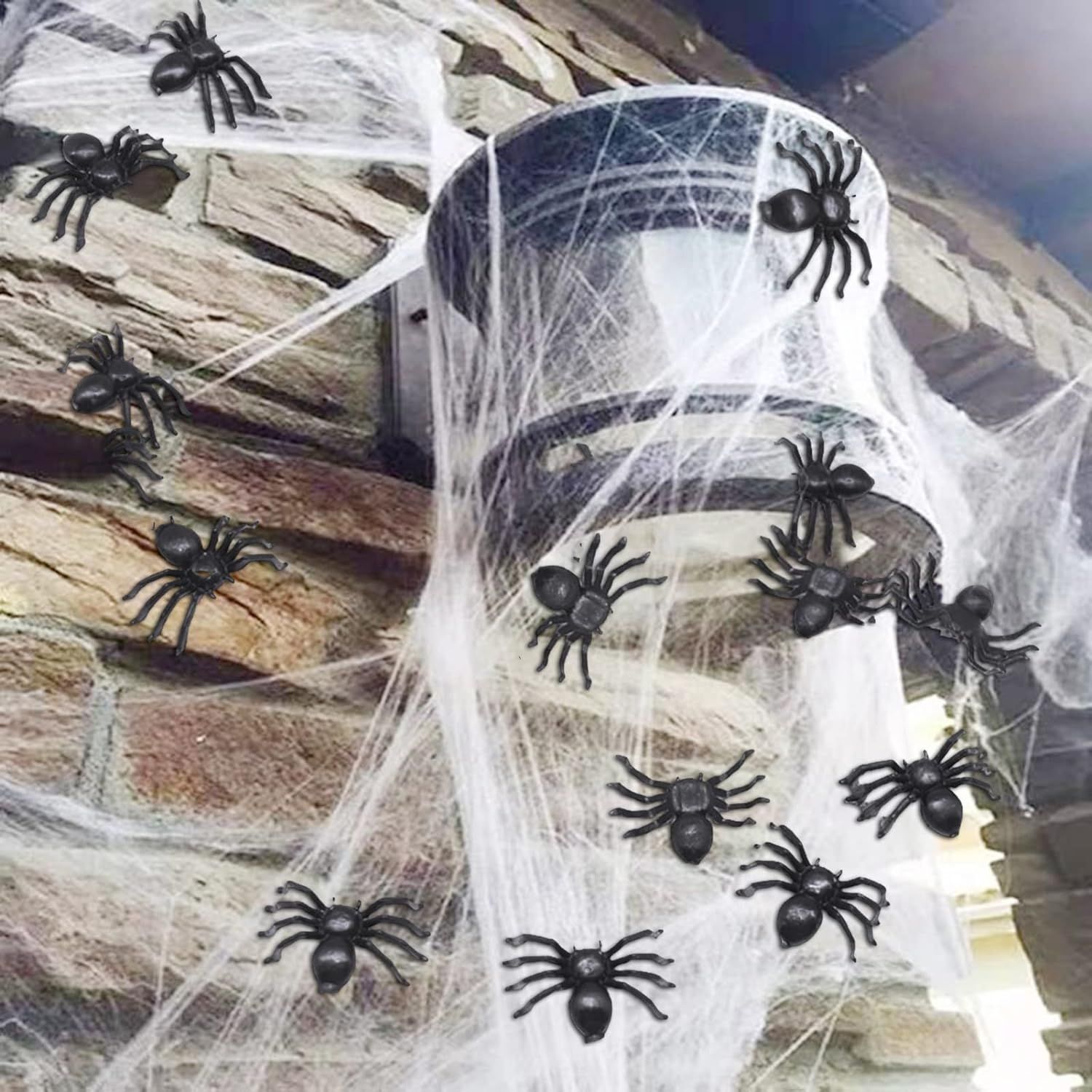 Party supplies, money spinner prank toys Mini Spider Reusable Black Halloween Decorative Spider 50Pcs Creative โ image 3