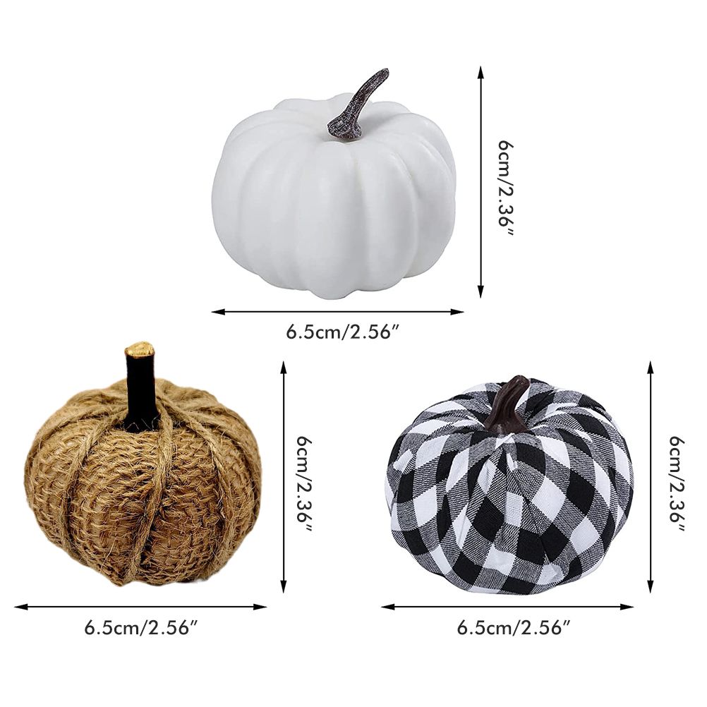 Artificial Pumpkins Harvest Fake Pumpkin Models for Fall Thanksgiving Halloween Decoration — image 2