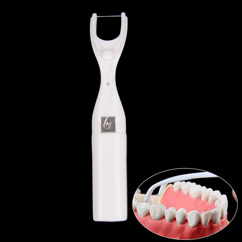 Waxed dental floss suitable for removing dental plaque and food, premium care dental floss, and dental oral care with a handle — image 5