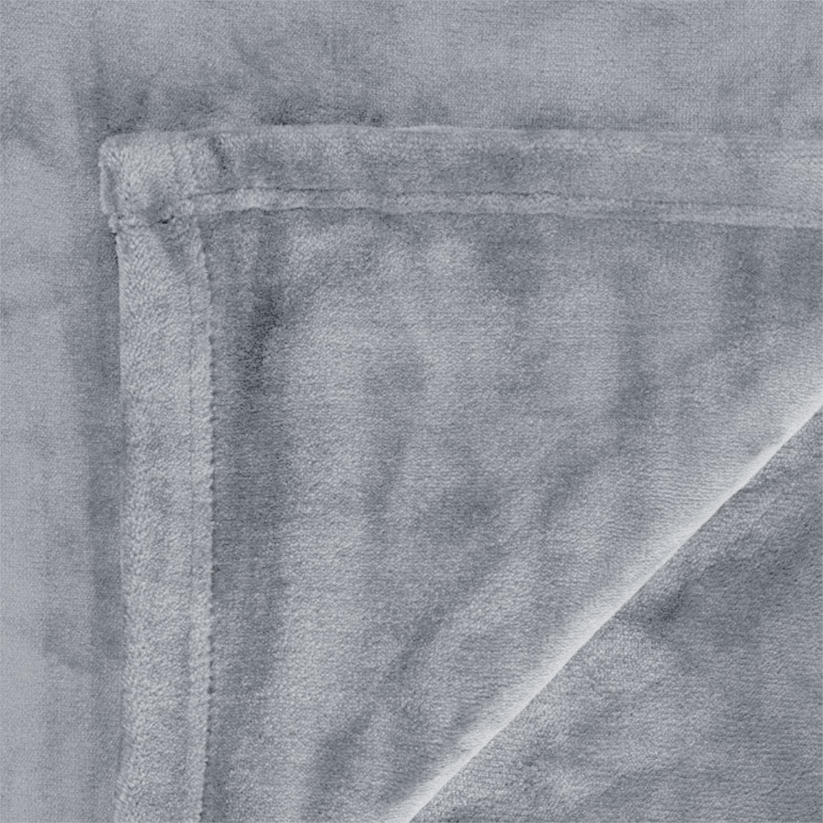 In 2 Linen 350GSM Plush Ultra Soft Velvet Touch Blanket Silver Double/Queen โ image 3