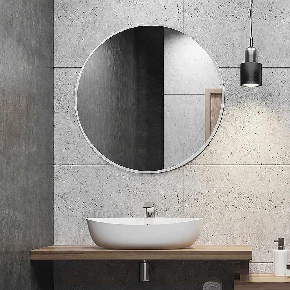 80cm Round Wall Mirror Bathroom Makeup Mirror by Della Francesca โ image 6