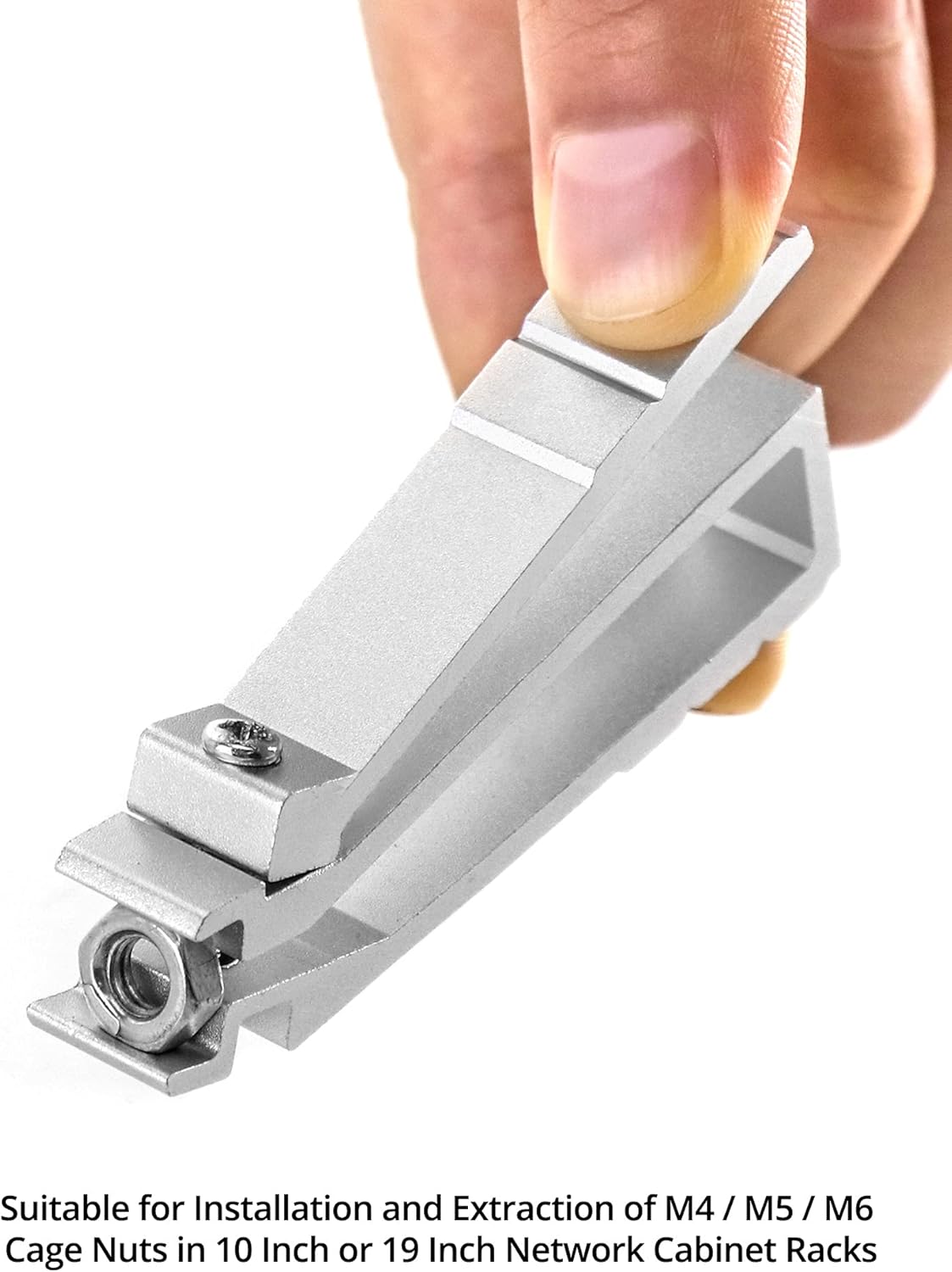 Cage Nut Insertion/Removal Tool for Installing or Removing Cage Nuts in 19 Inch / 10 Inch Server Room Rack Network Cabinet Racks/Media & IT Equipment, 2 Pack โ image 4