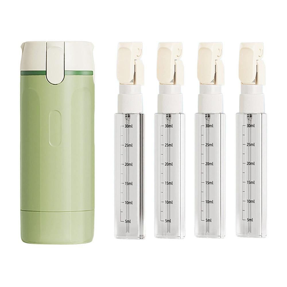 4 in 1 Travel Bottles Dispenser for Shampoo Lotion Green — image 3