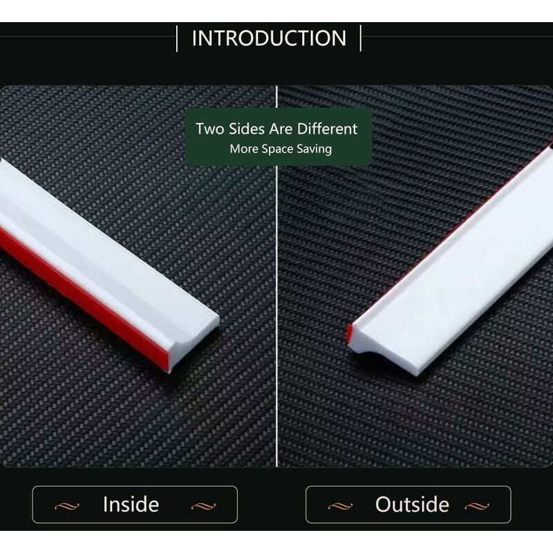 2M/78In Silicone Shower Threshold Water Barrier, Wet ROom Floor Water Barrier, Bathroom Water DAm, Shower Sealing — image 4