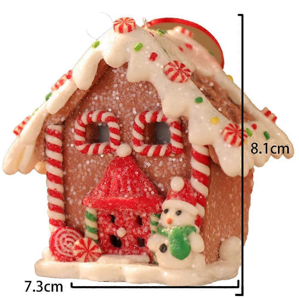 Christmas scene village houses LED lighting of Christmas buildings Christmas glowing small house — image 2