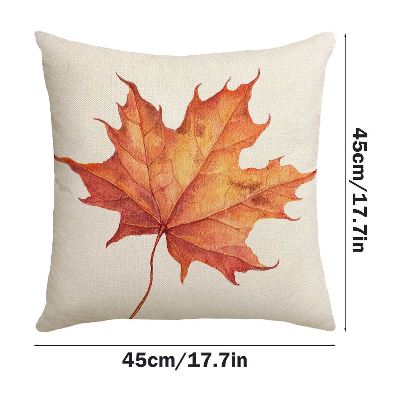 Fall Pillow Covers 18 x 18 inch Pumpkin Maple leaves Throw Pillow Covers Outdoor Autumn Thanksgiving Harvest Farmhouse Pillowcase Cushion Case for Home Sofa โ image 3