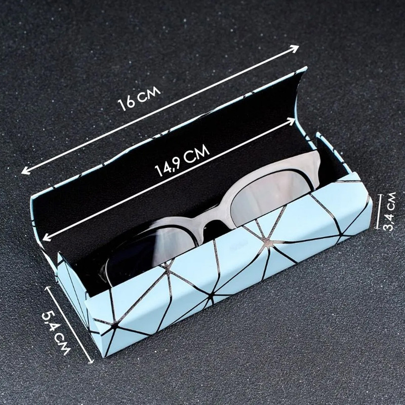 Premium Eyeglass Case - Retro Japanese Style - Sunglass Storage - Fashionable Geometric Pattern - Stylish Eyeglass Case - Durable and Shock-Resistant - Unisex — image 4