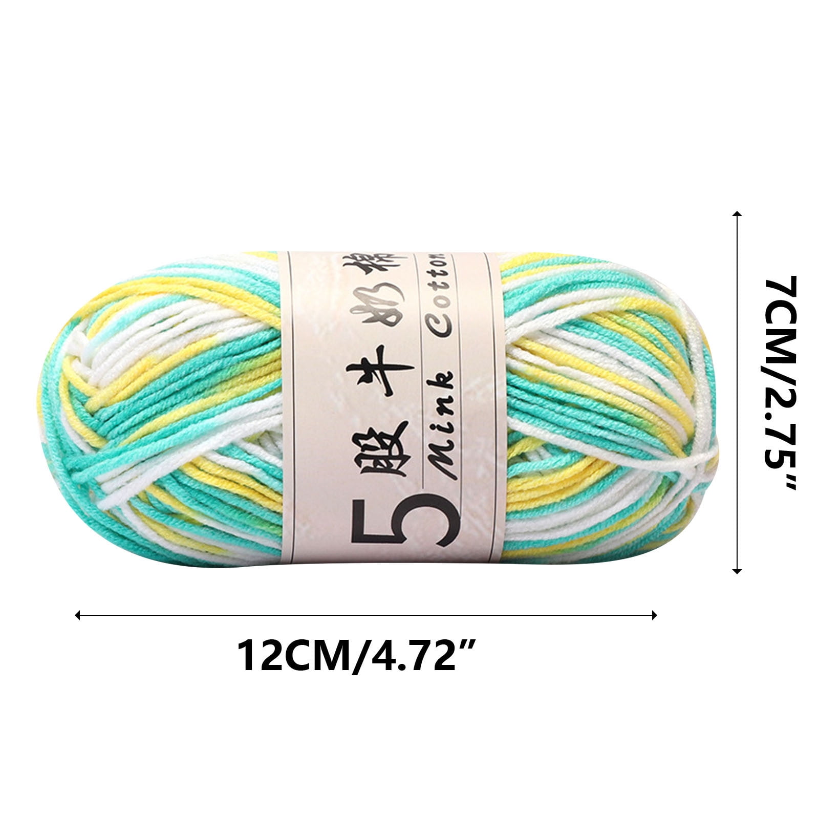 Cotton Yarn Soft Cotton Yarn for Crocheting and Knitting, 1.76 oz/50g Multicolor Crochet yarn for Crafts Home Decorations DIY Toys Knit Clothes Yarn, ( 356 — image 3