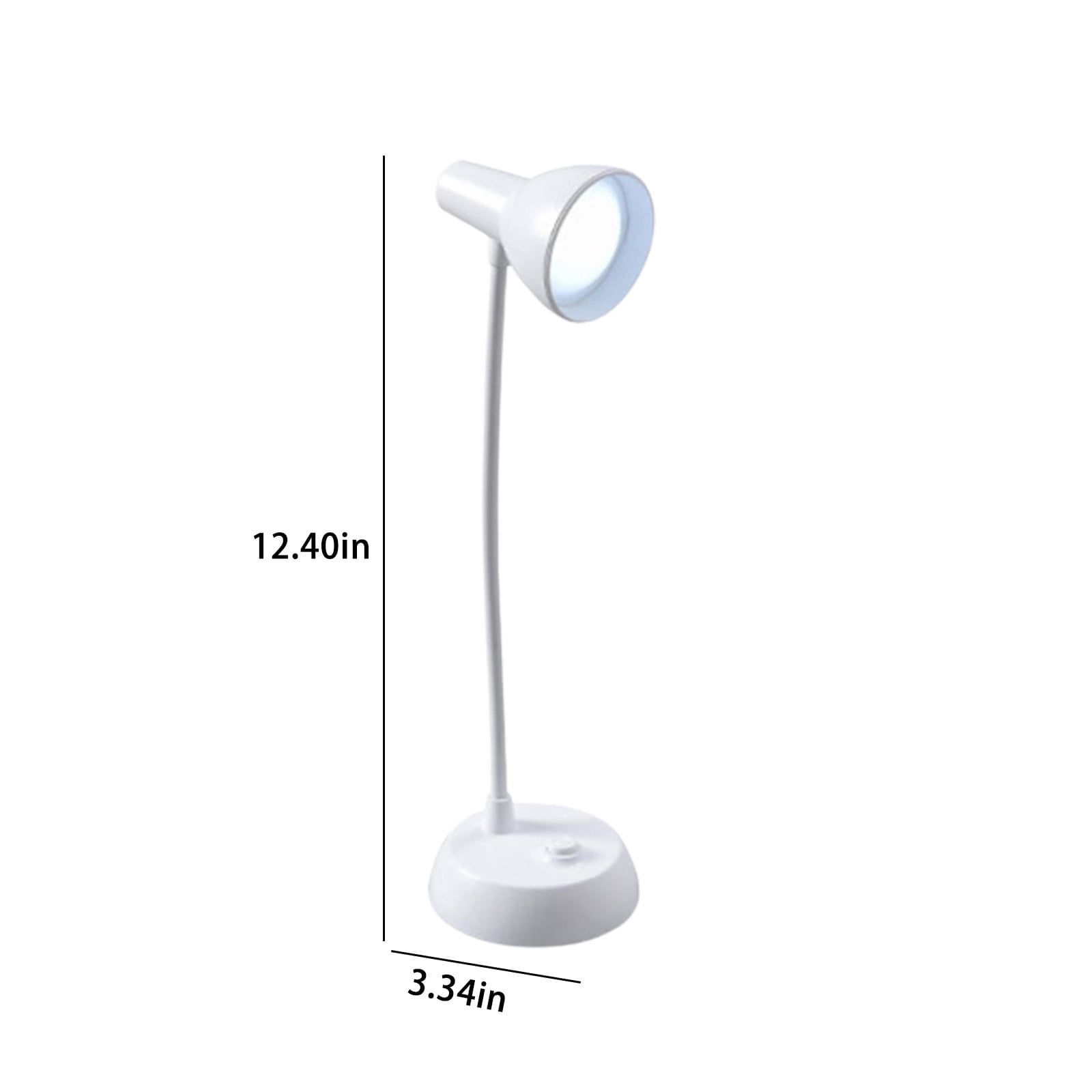 LED Desk Lamp with USB Charging Port, Auto Dimming Task Lamp, Flexible Gooseneck Table Light for Dorm Bedside, Adapter Include, White, Desk Lamp with Flexible โ image 3