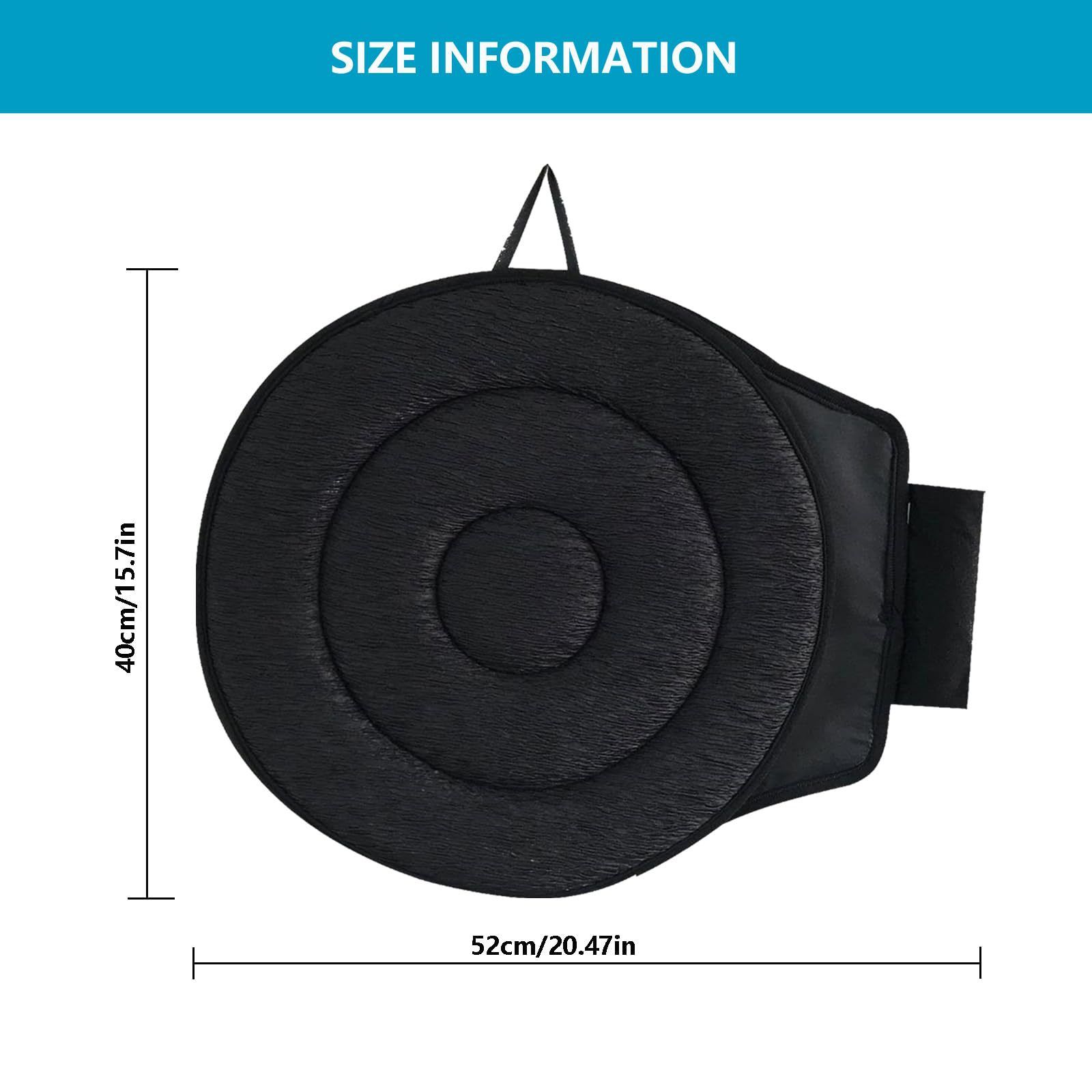 Brown 360° Swivel Car Seat Cushion – Portable Rotating Transfer Aid for Elderly, Pregnant Women & Mobility Support — image 5
