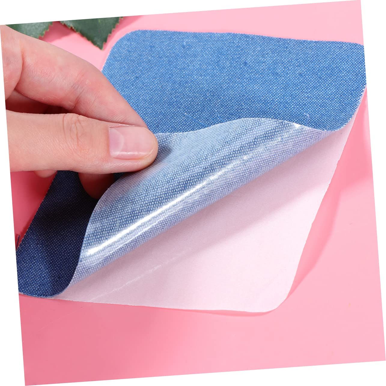 6 Pc Self-Adhesive Linen Fabric Patches, Multi Color, Can be Used for Linen Sofa Repair and Linen Clothes Repair, Quick Fix Sofa — image 3
